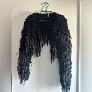 Free People Cropped Fuzzy Women's Sweater
